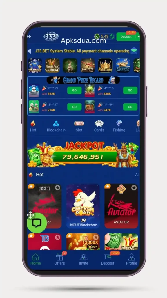 Home page of all games