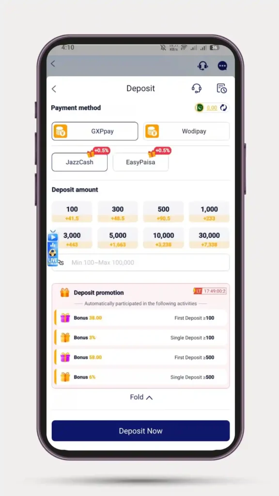How to Deposit process of QPBET Game