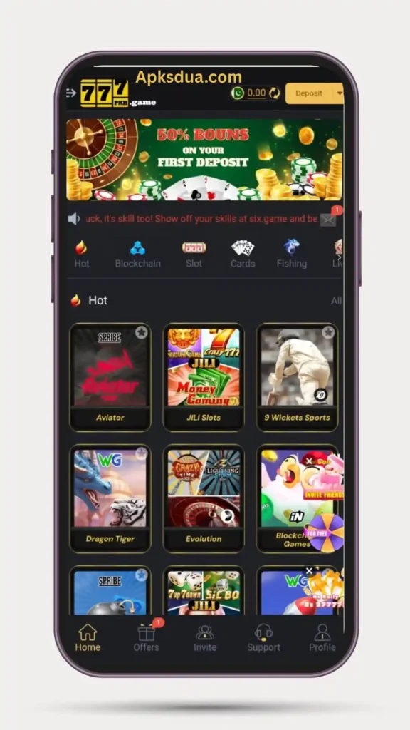 Home page of all games