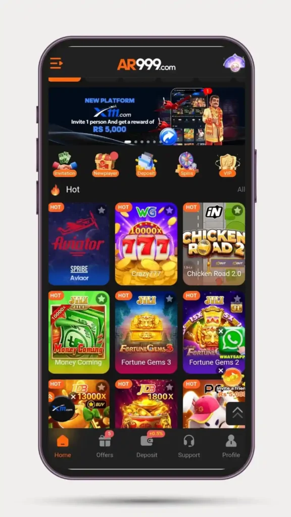 Home page of all games