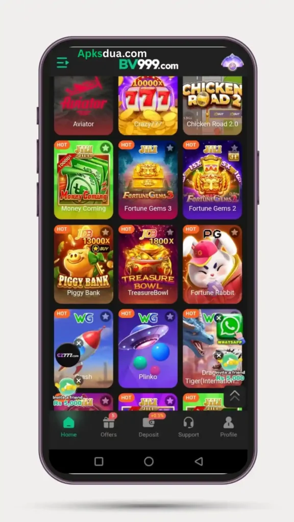 Home page of all games