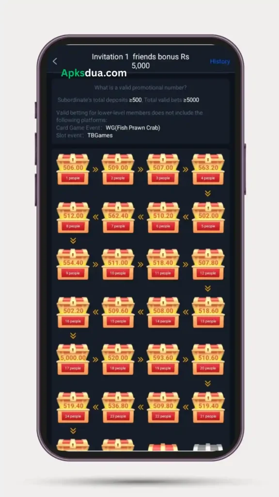 Invitation 1 friends bonus on BV999 Game