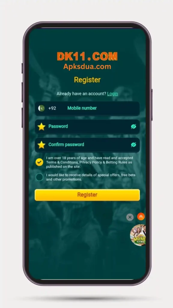 How to Register & Login on DK11 Game