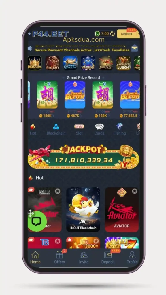 Home page of all games