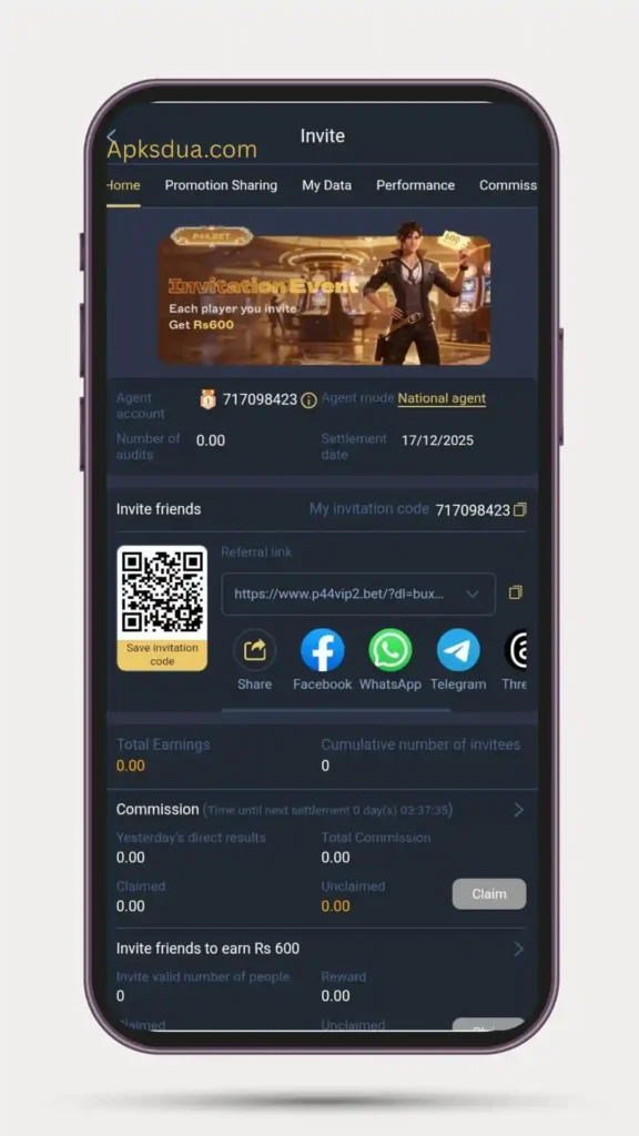 Invite your friends and earn real money