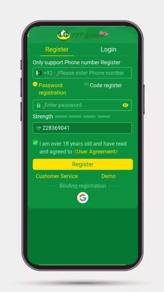 How to Register/Login on LG777 Game