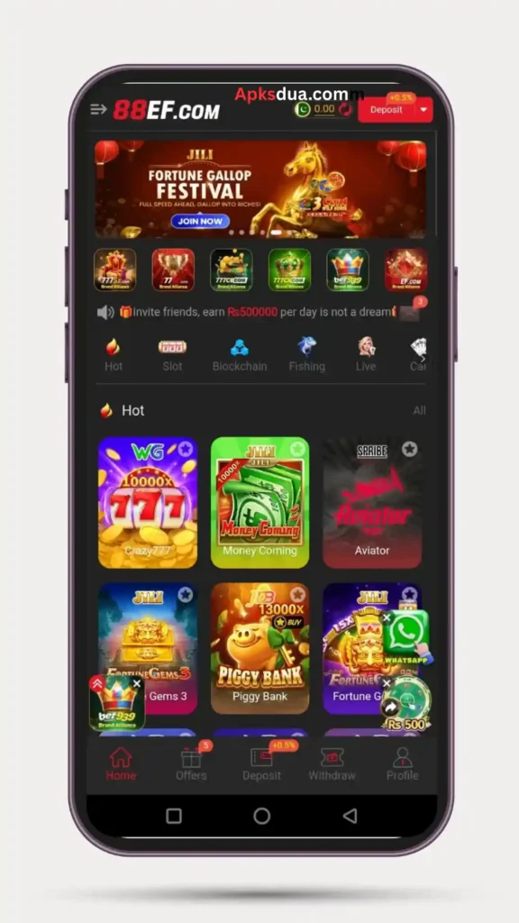 Home page of all hot games