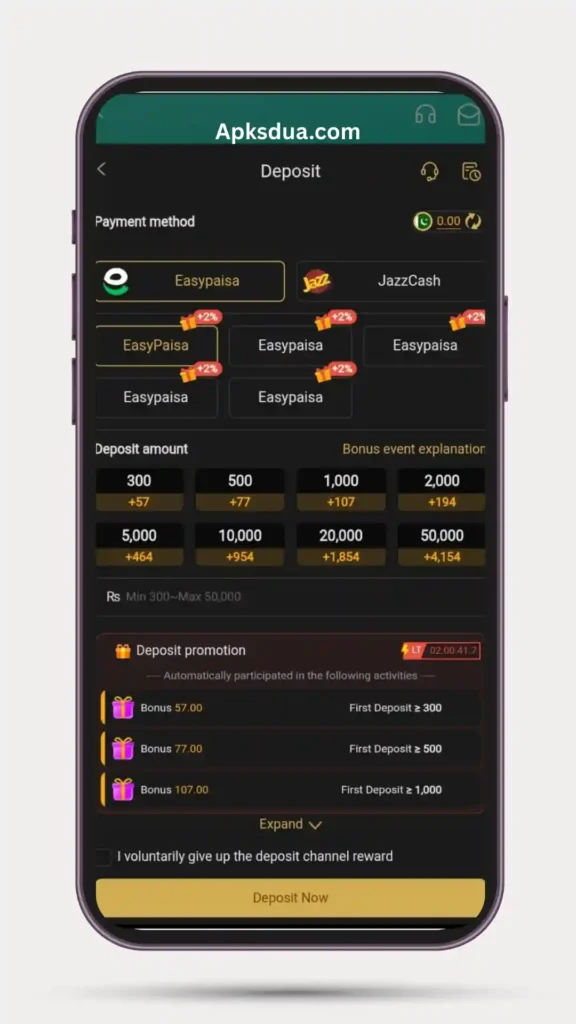 Deposit Money Masti365 Game