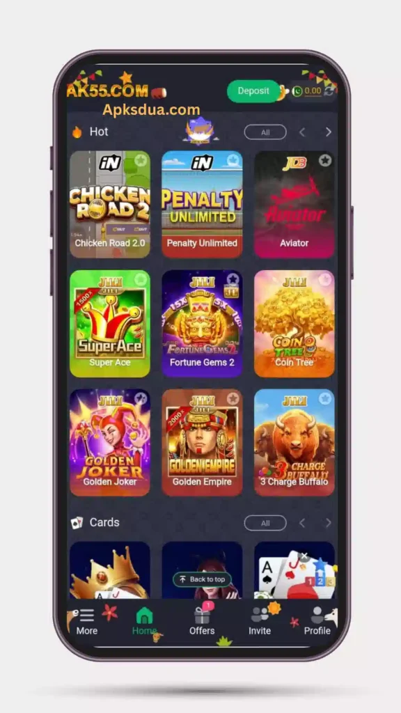 Home page of all hot games