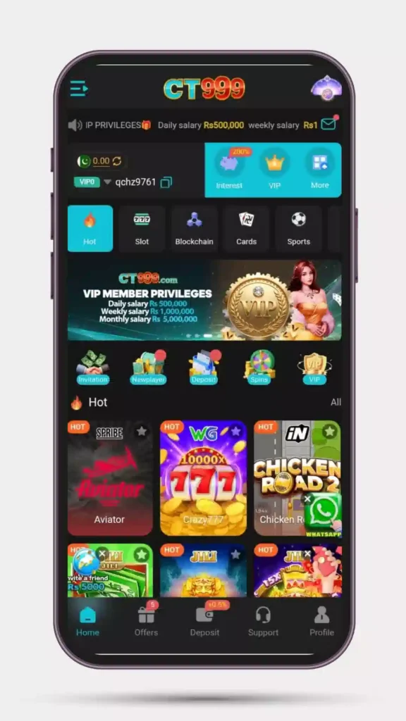 Home page of all hot games