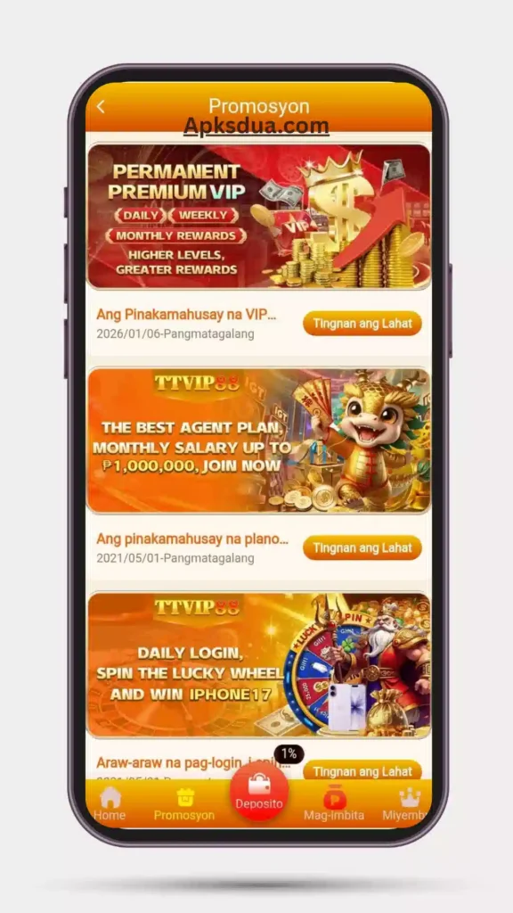 Offers and event of TTVIP88 Game