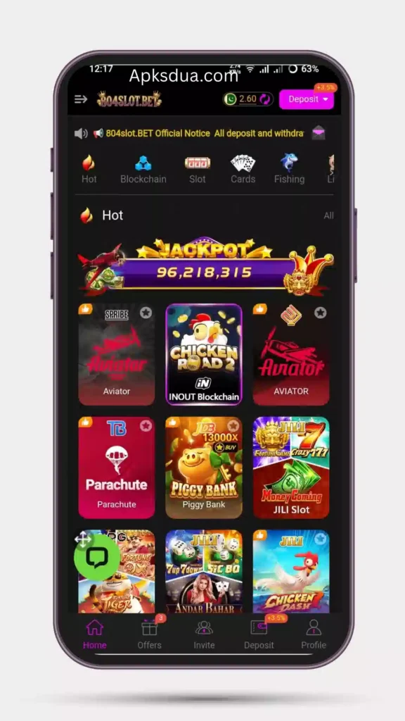 Home page of all hot games