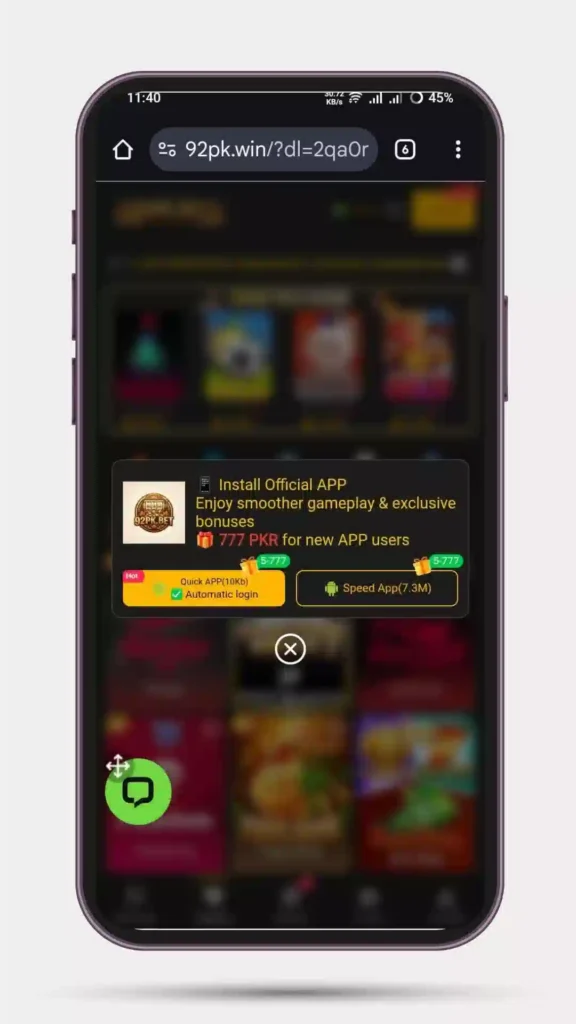 How to download 92PK BET Game