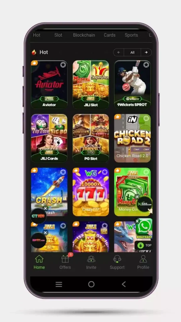 Home page of all hot games