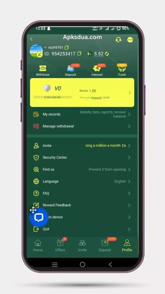 Withdraw Money from PK8 Game App