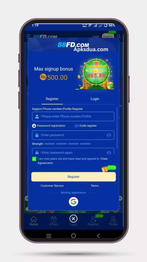 How to Register for 88FD.Com