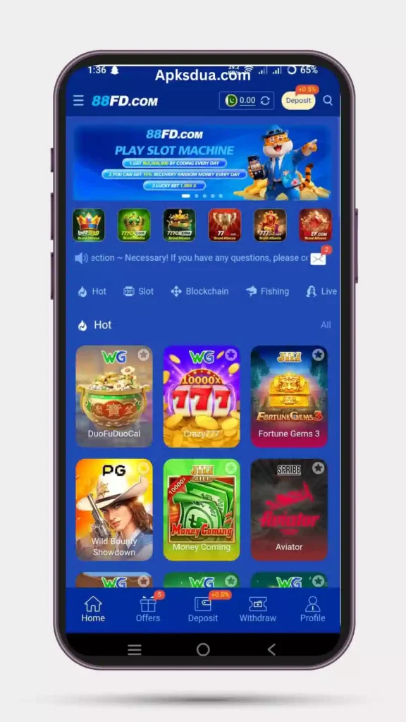 Home page of all hot games