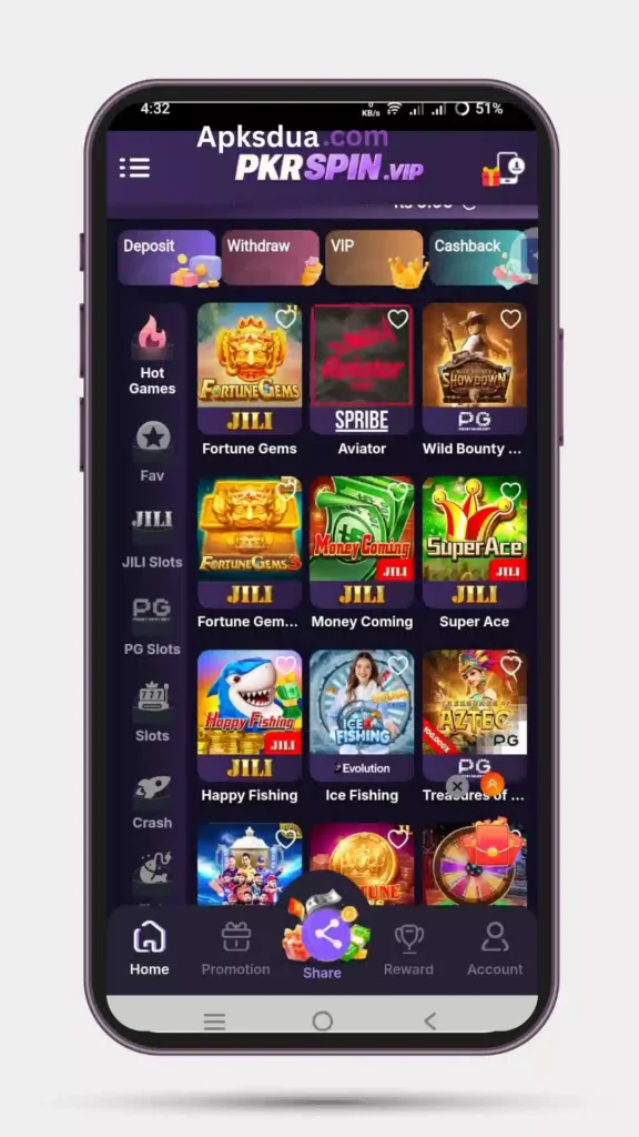 Home page of all games