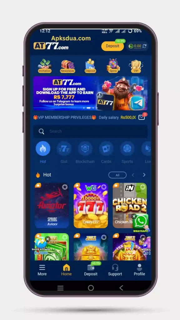 Home page of all hot games