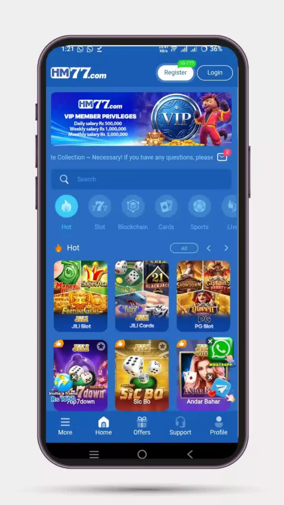 Home page of all hot games