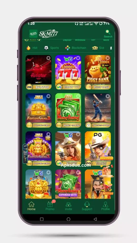 Home page of all games play